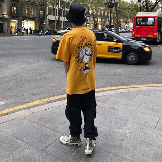 chrome hearts cartoon print short sleeve t-shirt